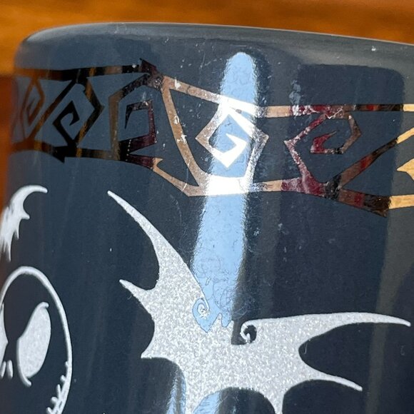 Disney Store Nightmare Before Christmas Mug Jack Skellington Teal Green Metallic - Picture 15 of 15